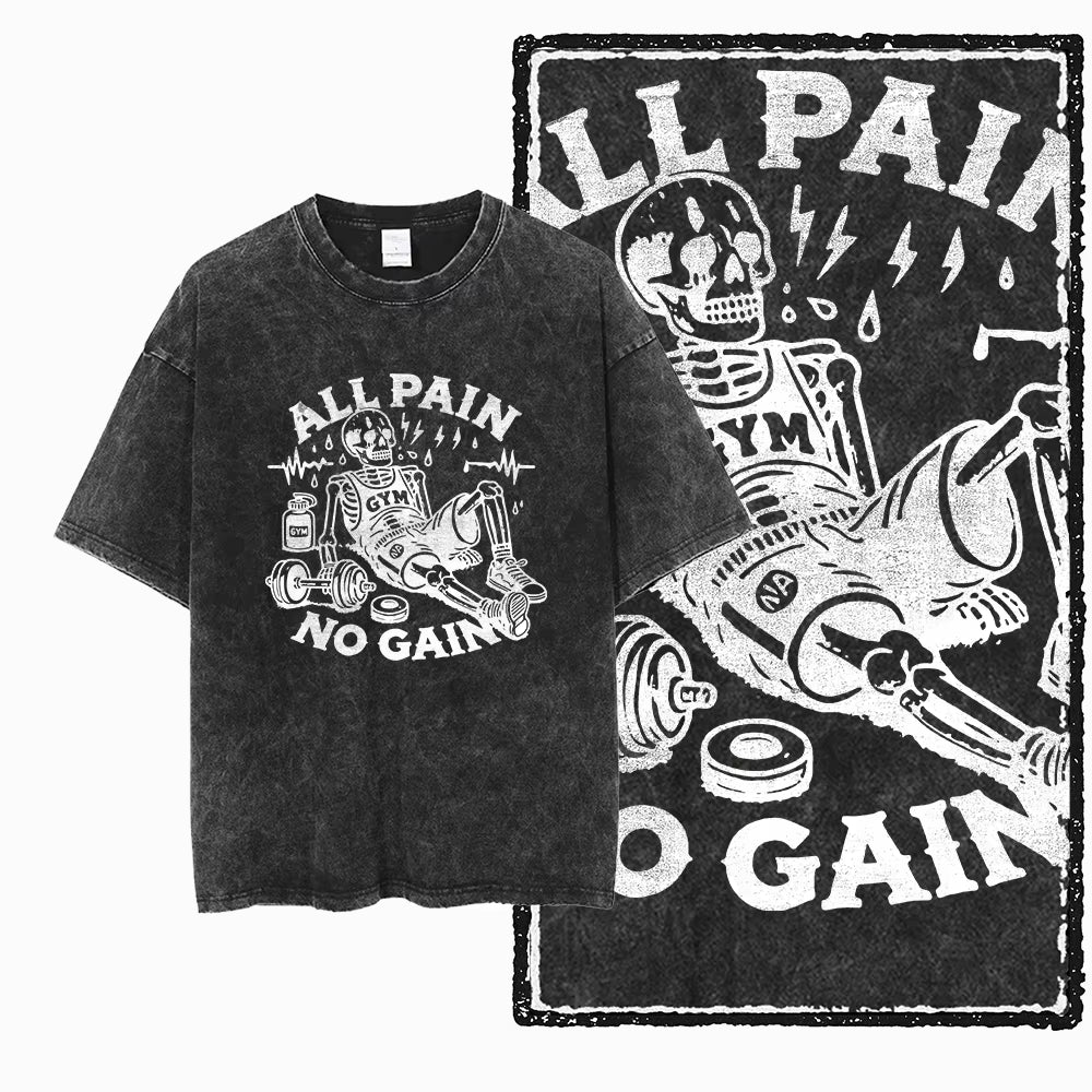 YG BODY BUILDING Printed Cotton Acid Washed Graphic Unisex T Shirt Cool CROSSFIT Streetwear Men Tshirts Big Size Tee for Men