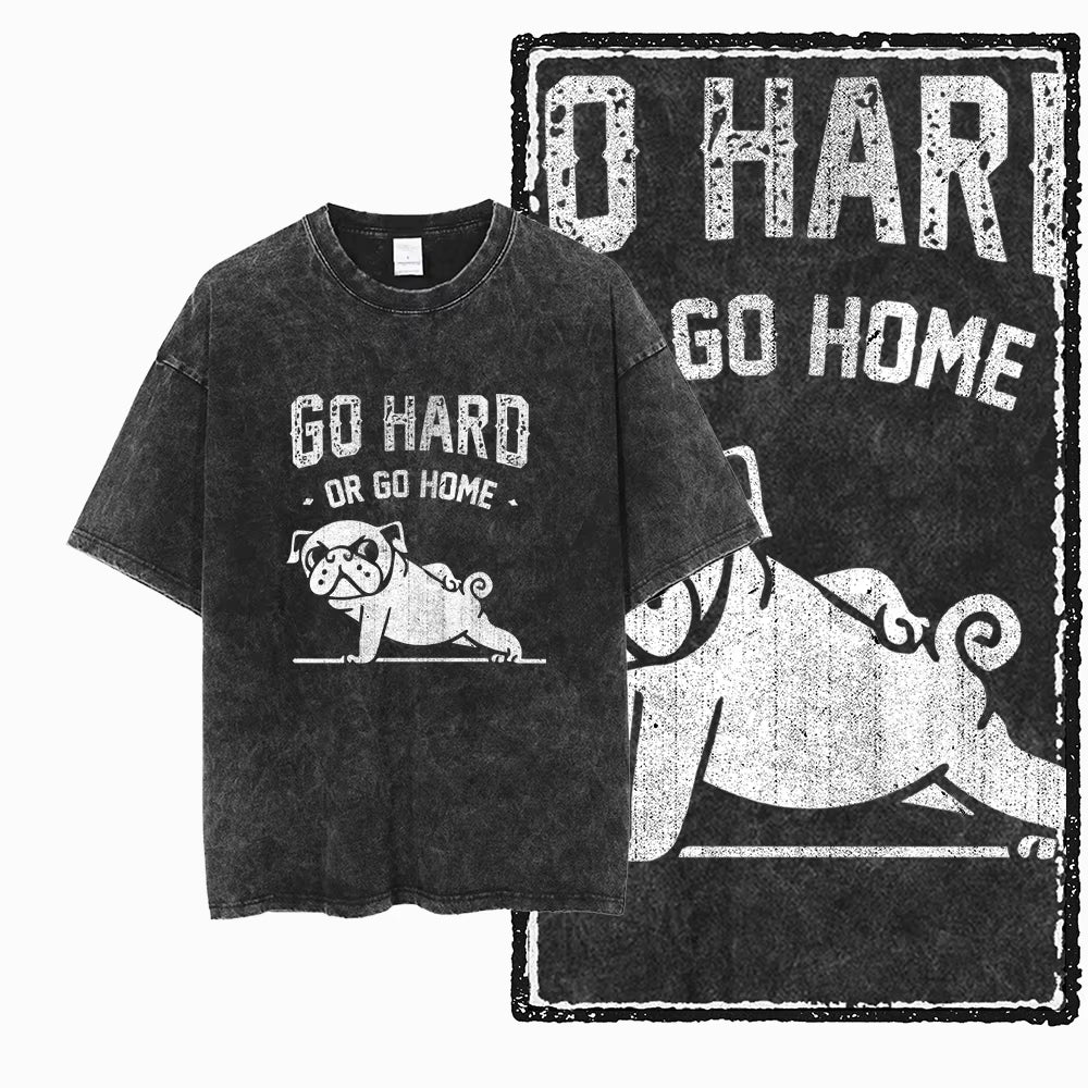 YG BODY BUILDING Printed Cotton Acid Washed Graphic Unisex T Shirt Cool CROSSFIT Streetwear Men Tshirts Big Size Tee for Men