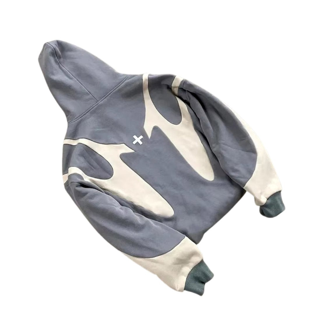 American Retro Letter Printed Devil Pattern Hoodie Y2K Harajuku Casual Couple Zipper Hoodies Sweatshirt Fashion Street Clothing